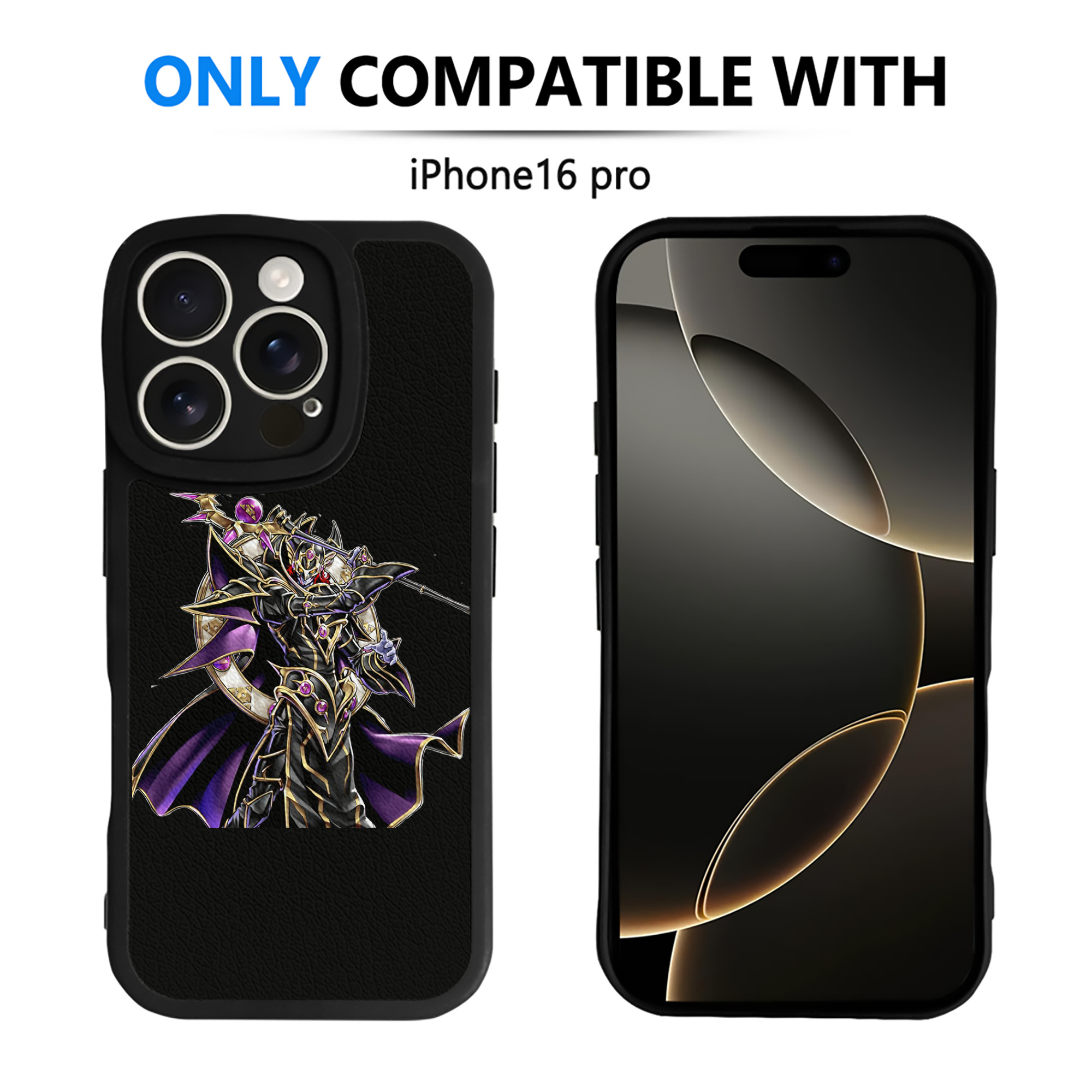 （画像用） 遊☆戯☆王 Yu-Gi-Oh! 【iPhone 16シリーズ対応】シリコンスマホケース（レザー調） 材質：シリコン